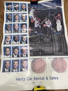 VTG 1999-2000 Kansas Jayhawks KU Basketball Poster schedule Team Photos - Picture 1 of 5