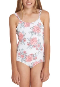 Billabong Girls Seashell Nova Floral One Piece Swimsuit L17817 Size 8 - Picture 1 of 3