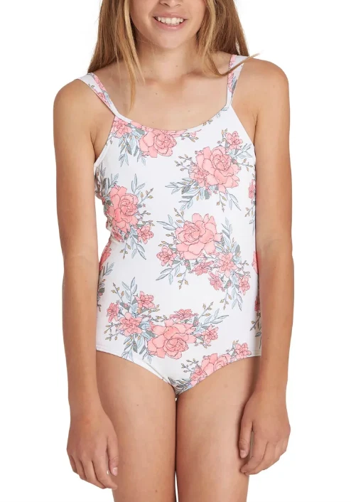 Billabong Girls Seashell Nova Floral One Piece Swimsuit L17817 Size 8 - Image 1 of 3