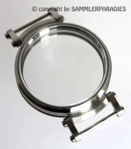 ∅ 48,7 mm STAHL Grade 316L HÜLLE zum EINSETZEN von Taschenuhrwerken ∅42-45mm - Bild 1 von 10