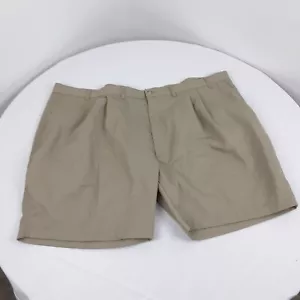 Edwards Casualwear Shorts Adult 54 Flat Front Big Tall Tan Beige Khaki Mens - Picture 1 of 5