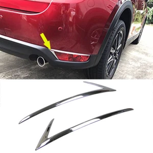 Chrome Rear Bumper Fog Light Lamp Cover Trim fit 2017-21 Mazda CX5 2nd Gen KE,KF - Picture 1 of 5