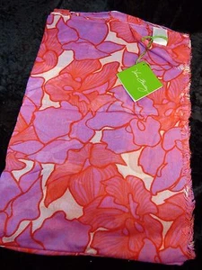 VERA BRADLEY - SCIARPA KATALINA ROSA, VIOLA, CORALLO - 72X 26 - NUOVA CON ETICHETTE #81 - Foto 1 di 2