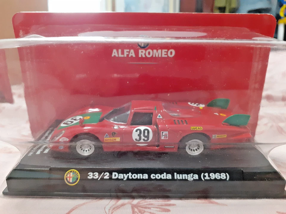 DIE CAST " 33/2 DAYTONA CODA LUNGA (1968) N° 65 " ALFA COLLECTION SCALA 1/43 - Immagine 1 di 3