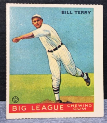 1977 Dover Reprint 1933 Goudey Big League резинка No20 Билл Терри New York Giants - Изображение 1 из 4