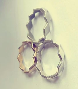 STERLING SILVER STACK RING SIZE 9 - Picture 1 of 4
