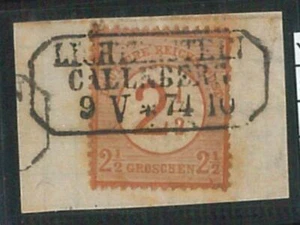 70806 - Reich ALEMANIA - SELLOS: Michel # 29 - USADOS en pieza pequeña 1874 - Imagen 1 de 1