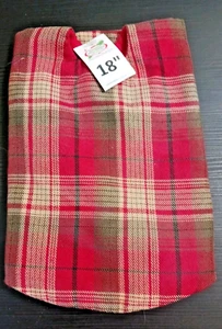 Bronners 18" MINI Christmas TREE SKIRT Table Top Traditional Plaid New w/tags - Foto 1 di 9
