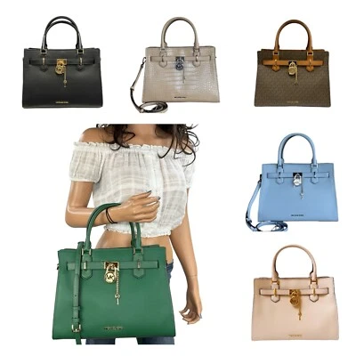 MICHAEL KORS HAMILTON MEDIUM SATCHEL SHOULDER CROSSBODY BAG - Image 1 of 4