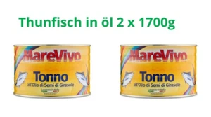 2 x 1700g Thunfisch in Sonnenblumenöl - Marevivo - Italienische Qualität - Foto 1 di 5