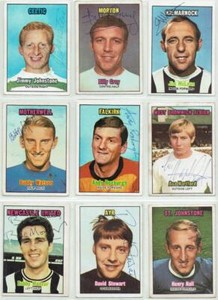 1970 1971 signed A&BC Scottish Football Green back Complete your card set