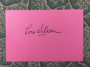 Lois Wilson - Miss Lulu Bett - Life Returns -The Aldrich Family - Autograph 1977 - Picture 1 of 2