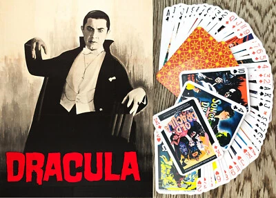 Playing Cards (Poker Deck 54 Cards) VAMPIRES Vintage Horror Movie Posters 012 - Image 1 of 4