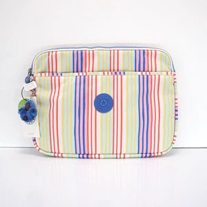 Kipling Laptop Sleeve 13" Accessory Bag AC8203 Polyester Beachside Stripes NWT - Picture 1 of 9