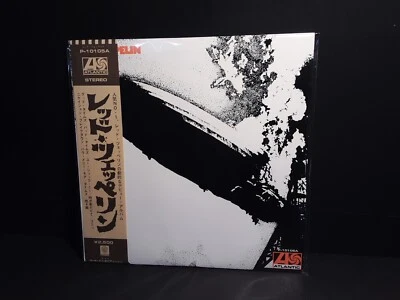 LED ZEPPELIN "l One" Debut-Lp Japan-Obi Vinyl Top Copy Poster Physical Houses  - Image 1 of 4