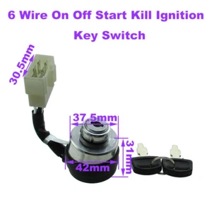 Interruptor de llave de encendido de arranque de 6 cables para piezas DuroMax XP4400E XP4400EH XP8500E - Imagen 1 de 7