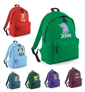 Personalised Printed Fashion Backpack ,Your name Text school Bag, Rucksack Bag - Picture 1 of 35