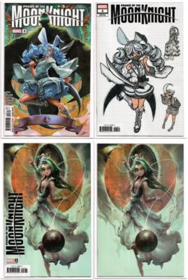 Phases of the Moon Knight #3 A B DESIGN C Tao TRADE & 1:50 VIRGIN Set LOT 2024 - Image 1 of 4