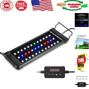 10 Watt LED Aquarium Light with Timer & Spectrum Control for Fish Tanks 12-18 In - Picture 1 of 9
