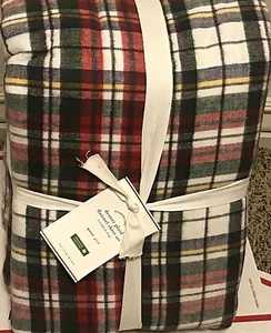 Pottery Barn Denver kariert Bio Flanell KÖNIGIN Blatt Set WEIHNACHTEN - Bild 1 von 1