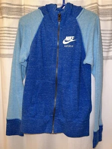 Nike Hooded Jacket Blue Girls Size S - Picture 1 of 4