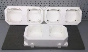 3 soportes para vasos (2 vasos cada uno) usados - Imagen 1 de 2