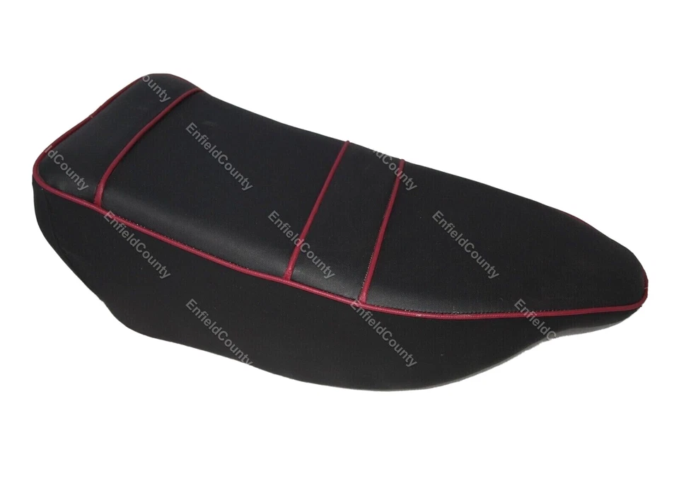 Asiento de motocicleta clásico AJS incomparable 1960-64 - sillín de tubería rojo doble/único Foto 1 de 4