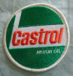 CASTROL MOTOR OIL UNIFORM PATCH - NEW VINTAGE - ORIGINAL - GAS - Picture 1 of 3