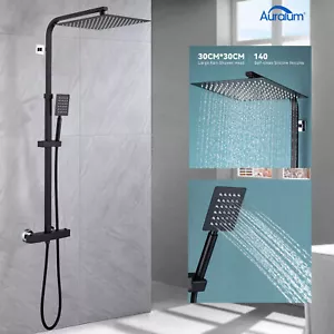 Duschsystem mit Thermostat Duscharmatur Regendusche Duschset Handbrause Dusche - Bild 1 von 12