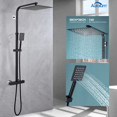 Duschsystem mit Thermostat Duscharmatur Regendusche Duschset Handbrause Dusche - Bild 1 von 4