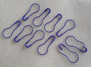 10 lila coilless Sicherheitsstifte (AKA Kürbis, Zucch oder französische Glühbirnenstifte) - Bild 1 von 1