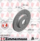 Zimmermann 400.3609.52 Sport Z Disc Brake Rotor For 00-06 Cl500 S430 S500