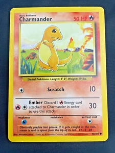 Charmander NM/LP - Base Set - Pokemon TCG - Picture 1 of 2