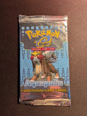 Pokemon Aquapolis 2003 Booster Pack Entei ilustraciones Foto 1 de 3