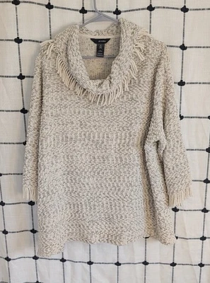 Suéter Ali Miles Flecos Romántico Boho Western Hippie Cottage Core Vaquera -XL Foto 1 de 4