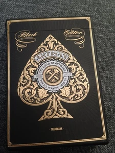 Artisans Playing Cards Black Gold Deck - Picture 1 of 5