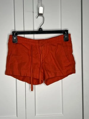 Pantalones Cortos Vince Naranja-ish 100% Lino Mujer Talla XS Foto 1 de 4