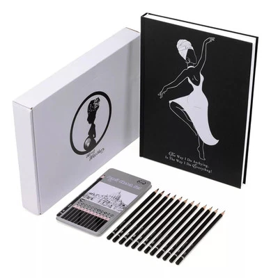 Cuaderno de bocetos clásico encuadernado en duro de 9" x 12" - Perfecto para dibujar y escribir Foto 1 de 4