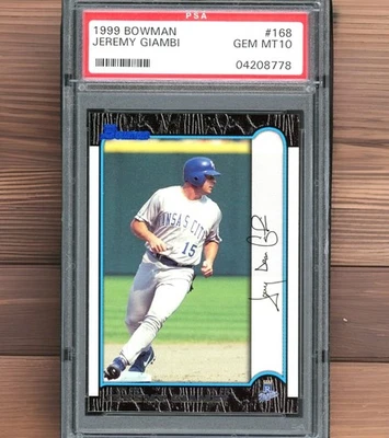 Bowman 1999 - Jeremy Giambi (RC) novato #168 PSA 10 Foto 1 de 2