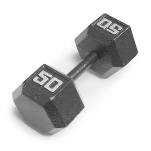 50lb Cast Iron Hex Dumbbell, Single, IV-2050 - Picture 1 of 6