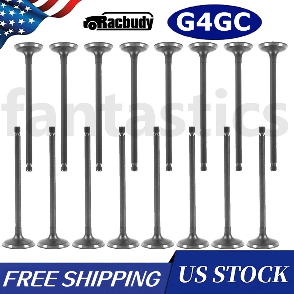 G4GC Engine Intake Exhaust Valves For Hyundai Elantra 01-05 Kia Soul 10-11 2.0L Foto 1 de 4