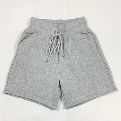 Alo Yoga Womens Small Sweatshorts High Waisted Inseam 7” Drawstring Pockets Gray - Image 1 of 4