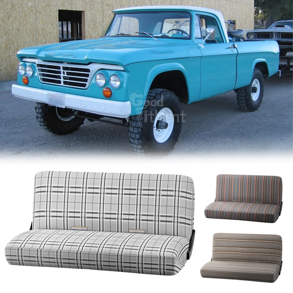 Cubierta de asiento de banco delantero tamaño completo para Dodge W150 W250 D150 D250 57" Foto 1 de 4