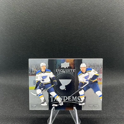 Tandems Jordan Kyrou, Robert Thomas /299 - 2024-25 Upper Deck Black Diamond ETKT - Image 1 of 3