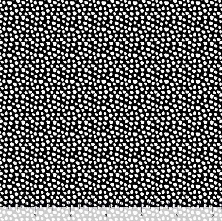 Black - white dots 44" fabric by Quilting Treasures, 28624-J, cotton - Image 1 of 1