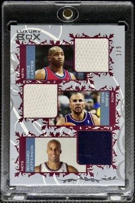 Caja de lujo Topps 2006 Vince Carter Jason Kidd Jefferson triple parche #1/8🔥 como nueva Foto 1 de 4