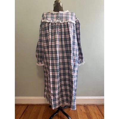 Vestido de noche vintage Isabella franela a cuadros talla 3X Foto 1 de 4