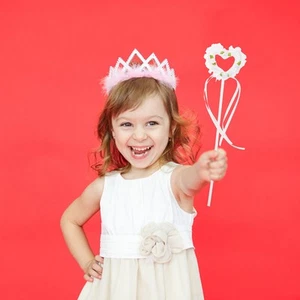 6 piezas varitas de diseño de cinta de accesorios de palo de hadas bebé niña niño portátil - Imagen 1 de 12