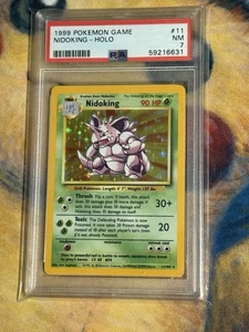 NIDOKING HOLO #11 POKEMON 1999 GAME BASE SET PSA 7 - Bild 1 von 2