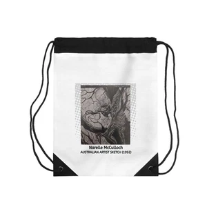 Artistic Music Sketch, Drawstring Bag, Canvas Tote, Gym Backpack,[...] - Picture 1 of 5